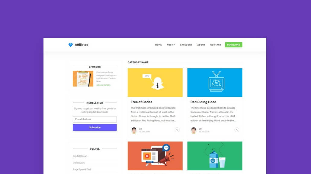 Affiliates - HTML Bootstrap Template for Marketers