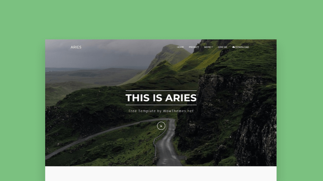 Aries - Free Bootstrap HTML Template