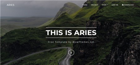 Aries - Free Bootstrap HTML Template