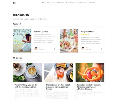 Mediumish - Free Jeyll Theme