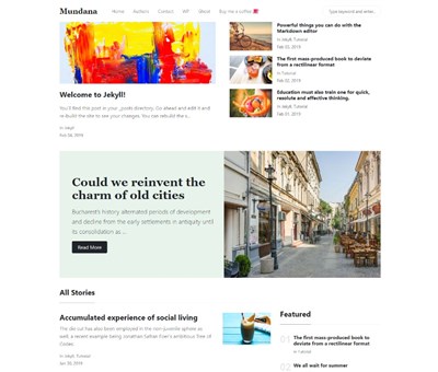 Mundana - Free Jekyll Theme
